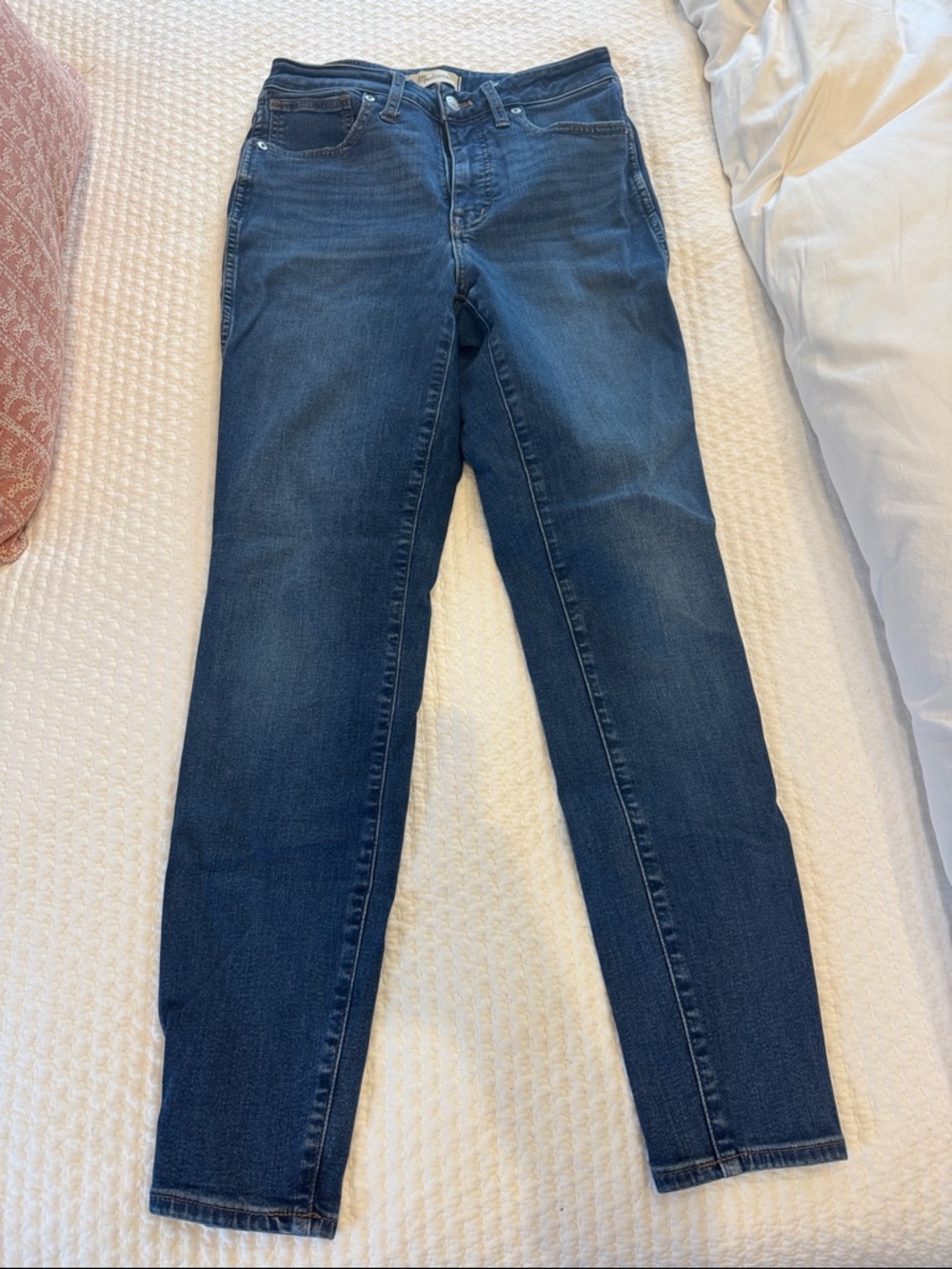 Madewell Women's Skinny Jeans in Dark Blue Wash